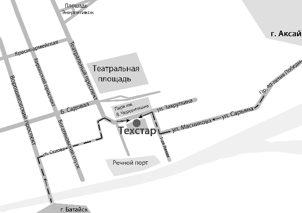 Схема проезда к офису «Техстар»